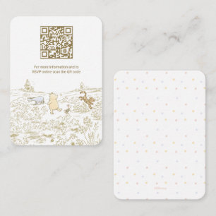 Carte D'accompagnement Winnie l'Ourson Registre Cadeaux en bois de 100 ac