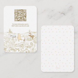 Carte D'accompagnement Winnie l'Ourson Registre Cadeaux en bois de 100 ac