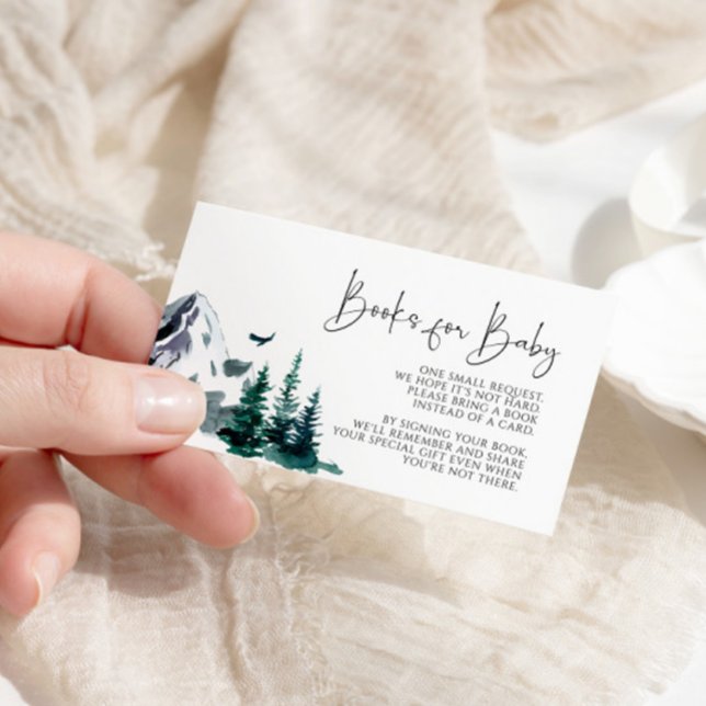 Carte D'accompagnement Winter Mountains Livres pour Baby Card (Créateur téléchargé)