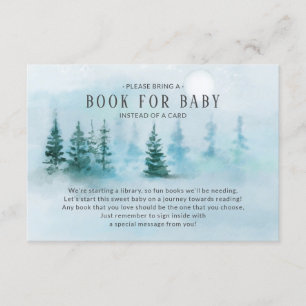 Carte D'accompagnement Winter Wonderland Baby shower Book for Baby Card