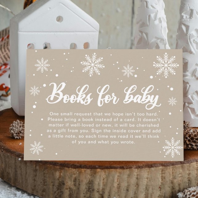 Carte D'accompagnement Winter Wonderland Baby shower Demande de réservati (Créateur téléchargé)