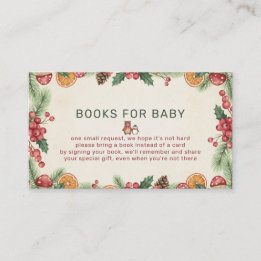 Carte D'accompagnement Winter Woodland Baby Shower