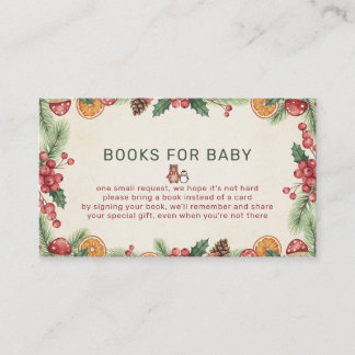 Carte D'accompagnement Winter Woodland Baby Shower