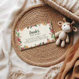 Carte D'accompagnement Winter Woodland Baby Shower