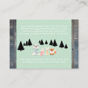 Carte D'accompagnement Winter Woodland Forest Animal Douche Demande de ré