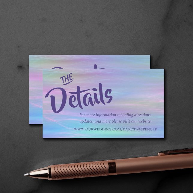 Carte D'accompagnement Wisps Whimsical | Site Holo Fairy Pastel Ombre (Créateur téléchargé)