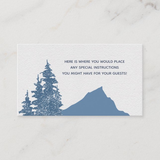 Carte D'accompagnement Wolf Mountain Forest Boy (Devant)