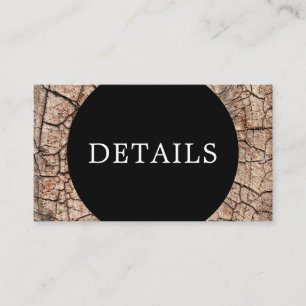 Carte D'accompagnement Wood Grain Rustic Mariage Détails Code QR