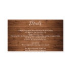 Wood Rustic Greenery Détails du Mariage