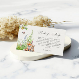 Carte D'accompagnement Woodland Animals Fox Rabbit Livres Pour Bébé