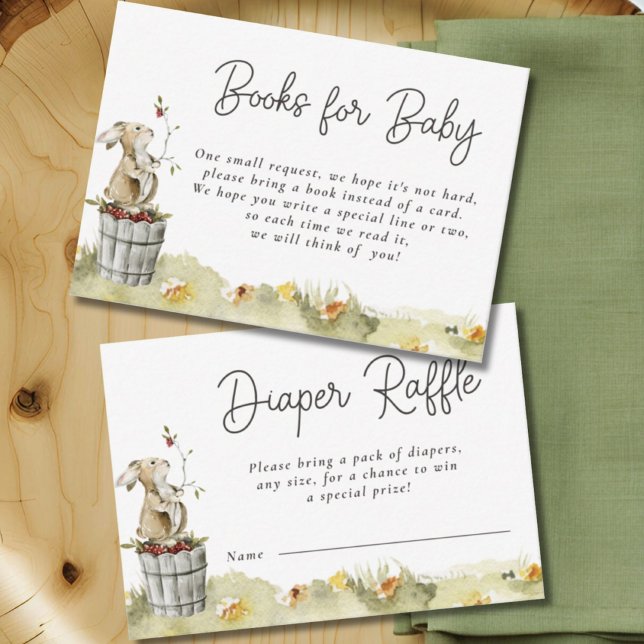 Carte D'accompagnement Woodland Animals Livres de douche pour bébé (Créateur téléchargé)