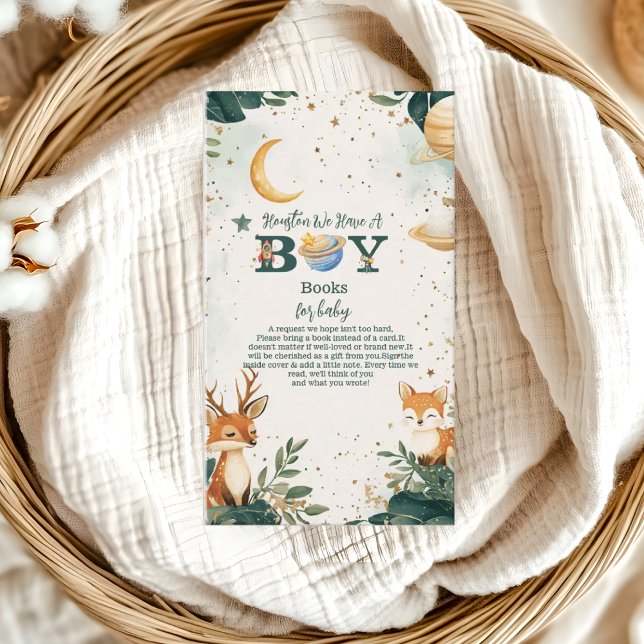 Carte D'accompagnement Woodland Houston We have a Books for Baby (Créateur téléchargé)