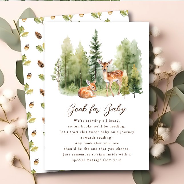 Carte D'accompagnement Woodland Wonder Deer Book for Baby (Créateur téléchargé)