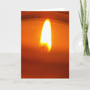 CARTE D'ACCUEIL : Bougie Lit