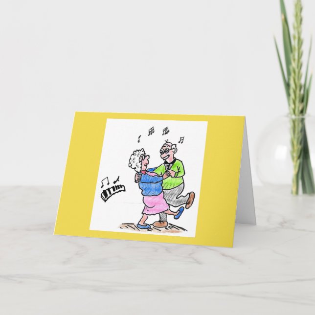 CARTE D'ACCUEIL DE LA RETRAITE - DANSE (Devant)