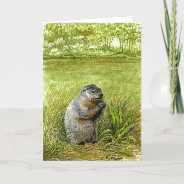 Carte d'accueil de marmotte (Devant)