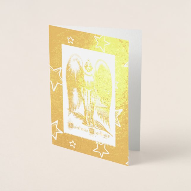 CARTE D'ACCUEIL DE NOËL ANGEL CARTE D'ACCUEIL (Devant)