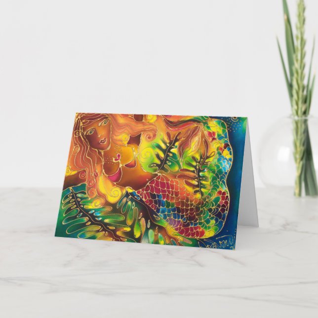 CARTE D'ACCUEIL MERMAID (Devant)