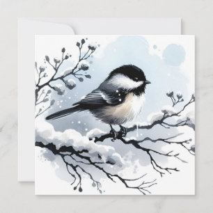 Carte d'accueil pour les chickadee