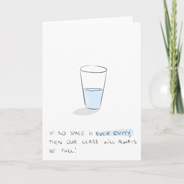 Carte d'accueil semi-complète en verre (Devant)