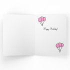 Dachshund Caricature Ballons rose Anniversaire