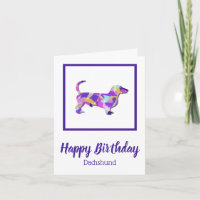 Dachshund Chien Silhouette mignonne PPY&B Annivers