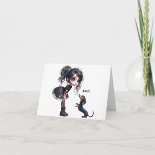 Carte Dachshund Encouragement