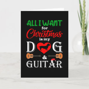 Carte dachshund tout ce que je veux pour noël est mon