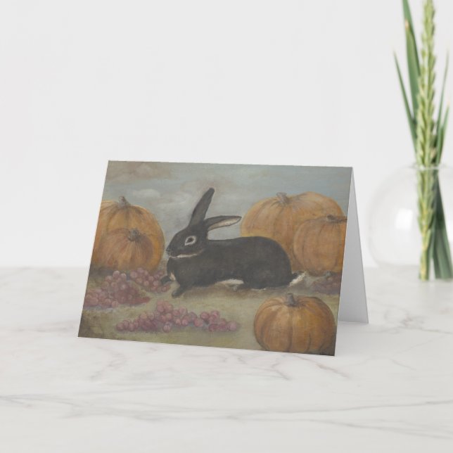 Carte d'action de grâce Bunny (Devant)