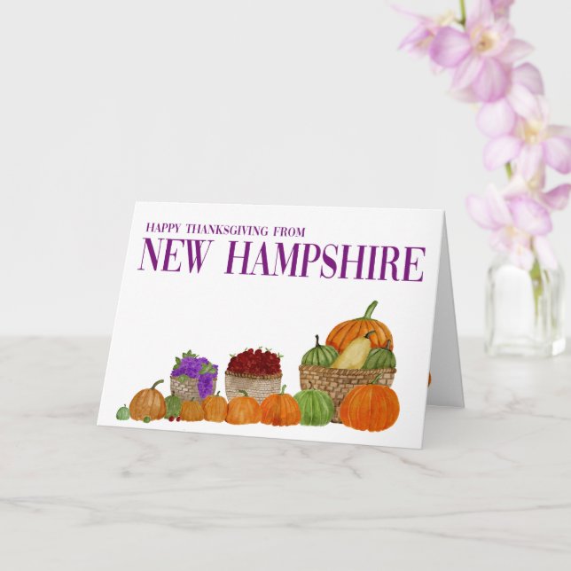 Carte d'action de grâce des Citrouilles du New Ham (Orchidée)