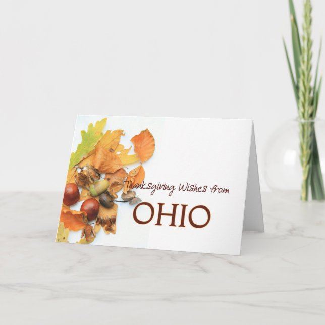 Carte d'action de grâces de l'Ohio (Devant)