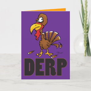 Carte d'action de grâces derp Turkey