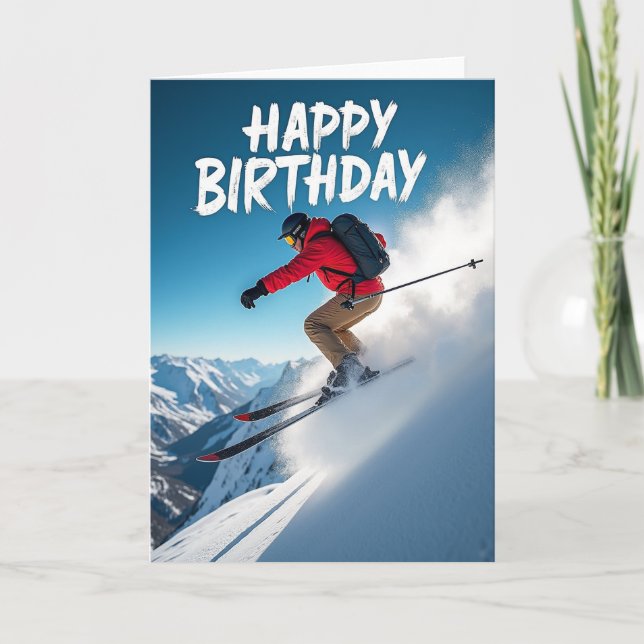 Carte d'action de ski aventure (Devant)