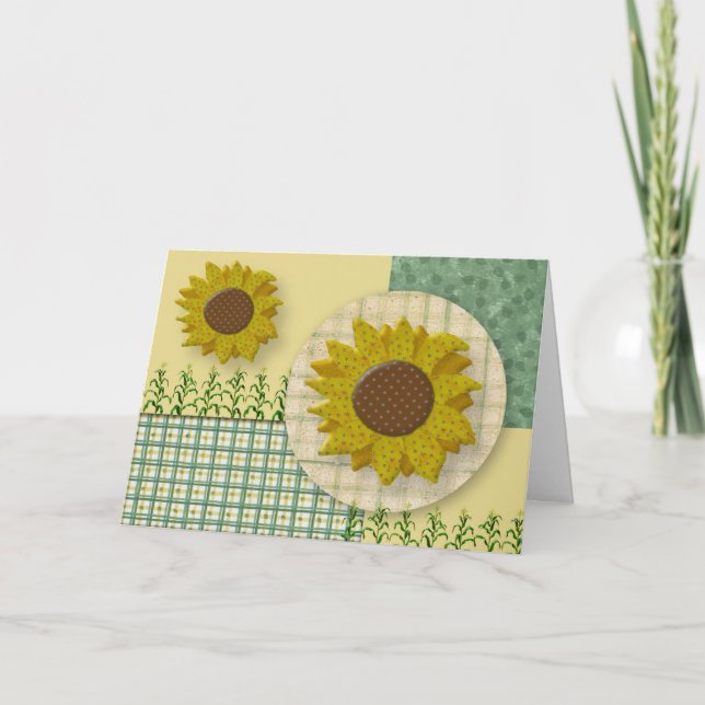 Carte d'action de tournesol (Devant)