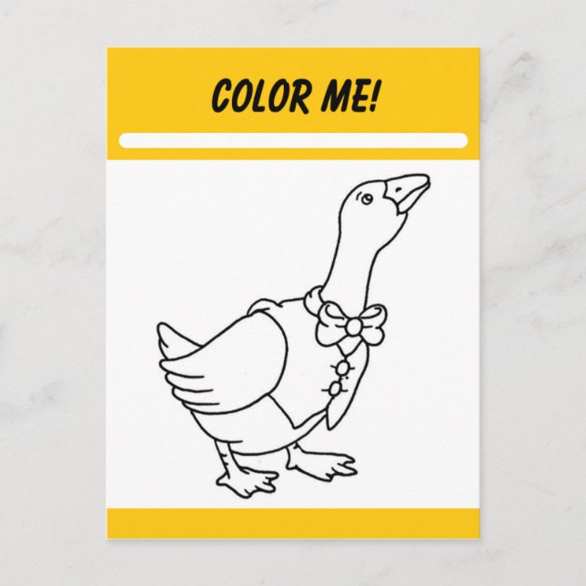 Carte d'activité Color Me (Devant)