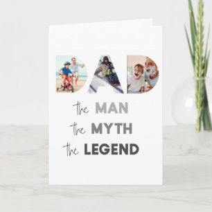 Carte DAD Lettres photo Homme Mythe Légende Salutation