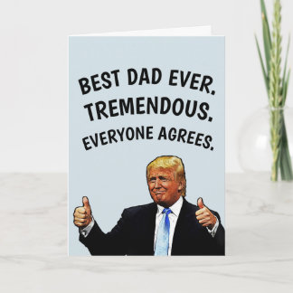 CARTE DAD TRUMP BIRTHDAY CARD