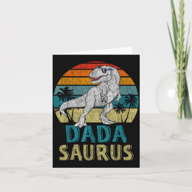 Carte Dadasaurus T Rex Dinosaur Dada Saurus Family Match (Devant)