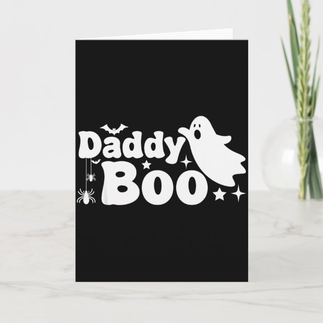 Carte Daddy Boo Funny Ghost Halloween Family Matching  (Devant)