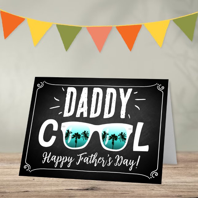 Carte Daddy Cool Lunettes de soleil tendance Bonne Fête  (Créateur téléchargé)