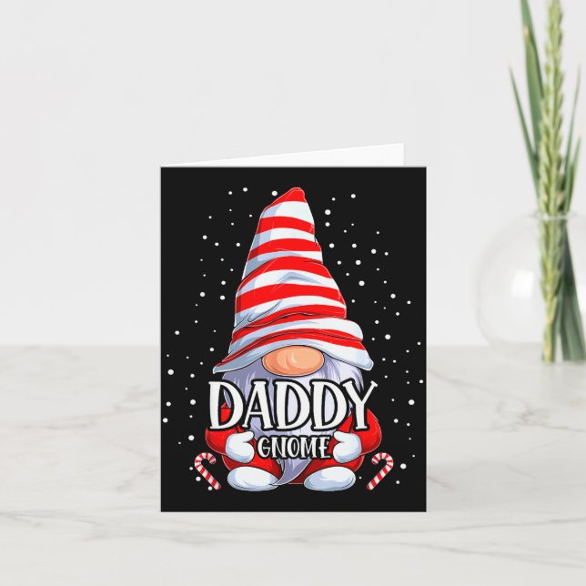 Carte Daddy Gnome Christmas Pajamas Matching Family Grou (Devant)