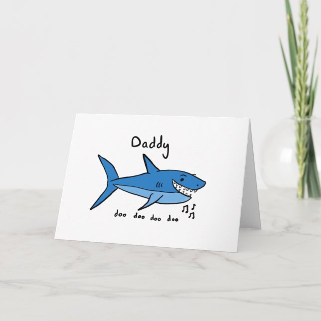 Carte Daddy Shark (Devant)