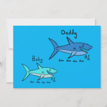 Daddy Shark & Baby Shark Blue Fête des Pères