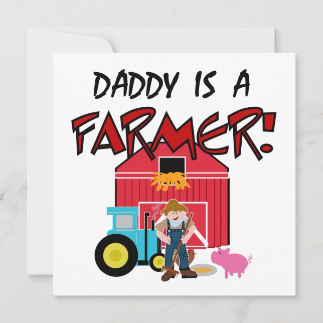 Carte daddyisafarmerTEE (Devant)