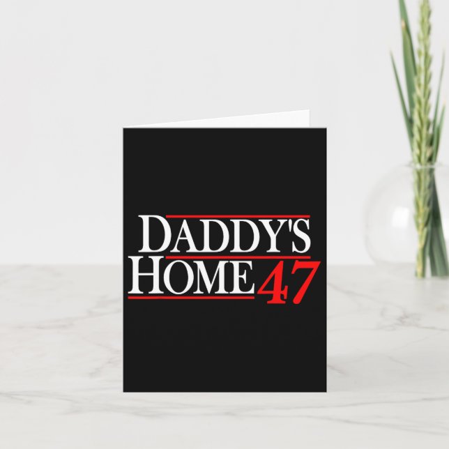 Carte Daddy's Home Donald Trump (Devant)