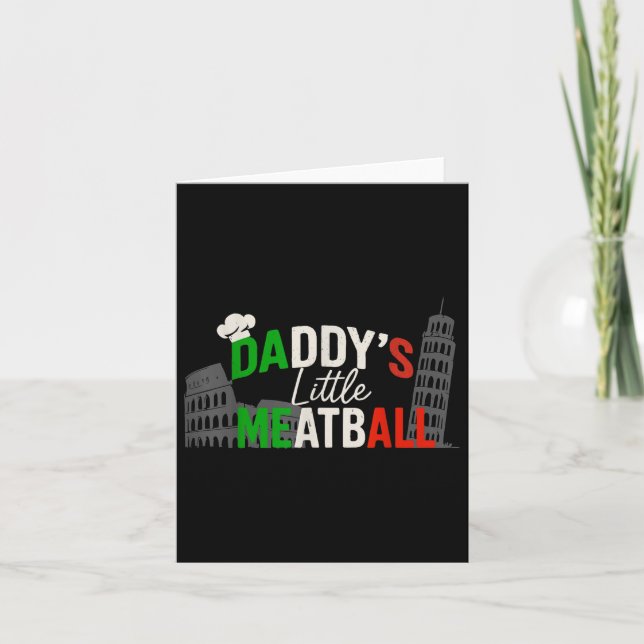 Carte Daddys Little Meatball Mommy &#39 ; s Little Meatb (Devant)