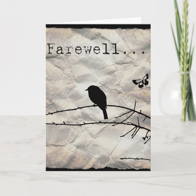 Carte d'adieu (Devant)