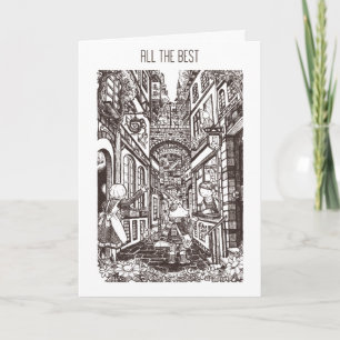 Carte d'adieu - devise de ville