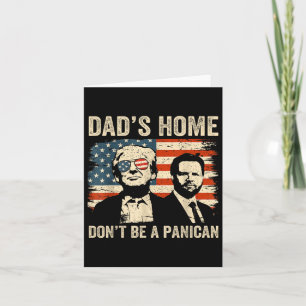 Carte Dads Accueil Ne Soyez Pas Un Panican Funny Pères T