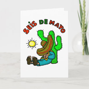 Carte d'Afer Cinco De Mayo de jour de Seis De Mayo